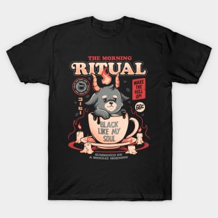 The Morning Ritual - Cute Baphomet Coffee Gift T-Shirt